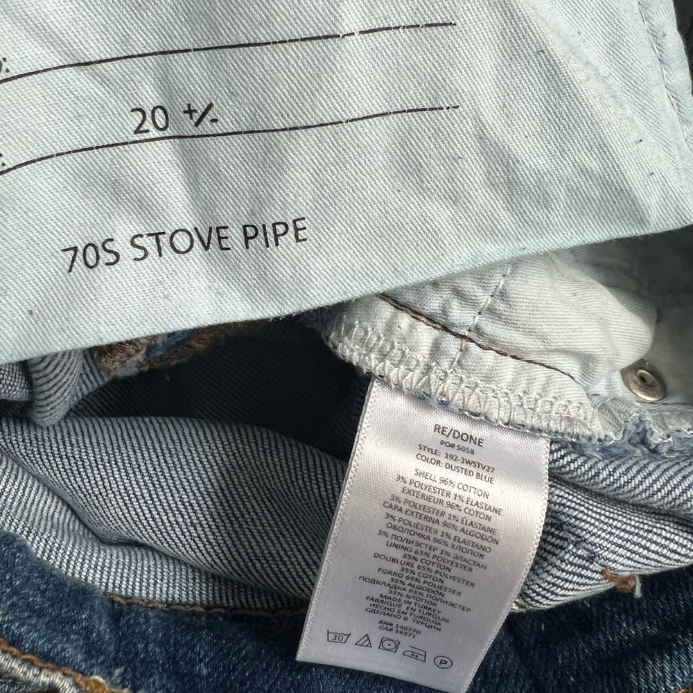 Re/done 70s stove pipe Jean - Picture 9 of 9